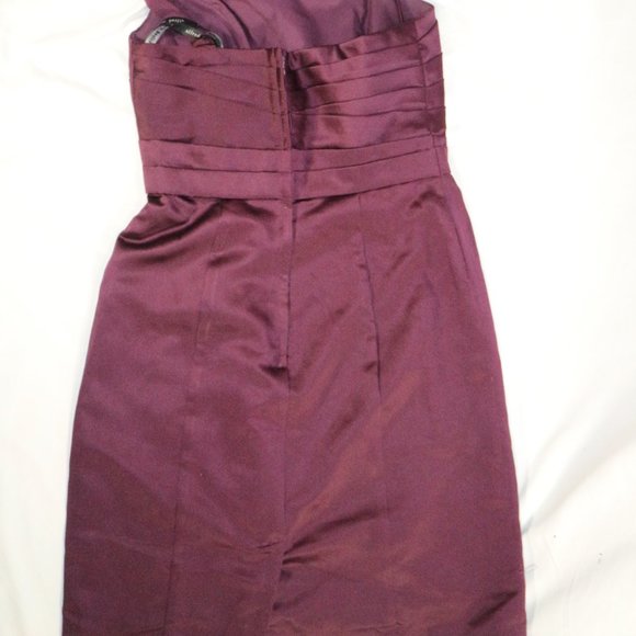 ALFRED ANGELO Grape Sleeveless One-Shoulder Dress Size 6 US - Picture 4 of 10